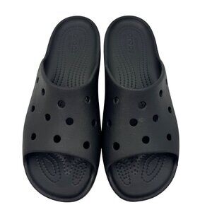 CROCS Iconic Comfort Black Slides Women's Size 9
